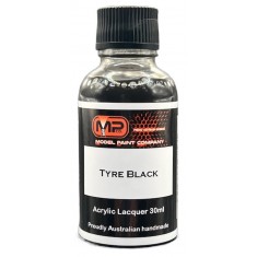 Acrylic Lacquer Paint - Tyre Black (30ml)