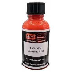 Acrylic Lacquer Paint - Holden Engine Red (30ml)