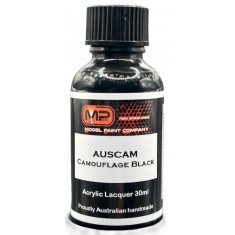 Acrylic Lacquer Paint - AUSCAM Camouflage Black (30ml)