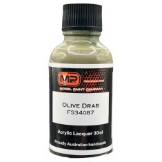 Acrylic Lacquer Paint - Olive Drab FS34087 Flat (30ml)