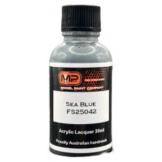 Acrylic Lacquer Paint - Sea Blue FS25042 Semi-Gloss (30ml)