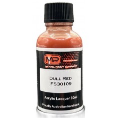 Acrylic Lacquer Paint - Dull Red FS30109 Flat (30ml)