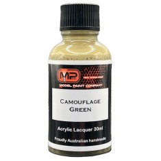 Acrylic Lacquer Paint - Camouflage Green Flat (30ml)