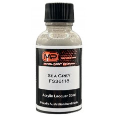 Acrylic Lacquer Paint - Sea Grey FS36118 Flat (30ml)