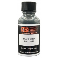 Acrylic Lacquer Paint - Blue Grey 2 RAL7016 (30ml)