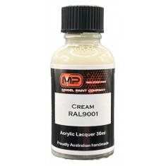 Acrylic Lacquer Paint - RLM21 White (Cream White) RAL9001 Flat (30ml)