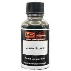 Acrylic Lacquer Paint - Gloss Black Gloss (30ml)
