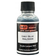 Acrylic Lacquer Paint - Grey Blue RAL5008 Flat (30ml)