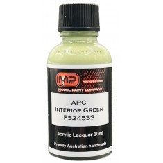 Acrylic Lacquer Paint - APC Interior Green FS24533 (30ml)
