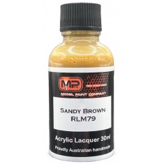 Acrylic Lacquer Paint - Sandy Brown RLM79 Flat (30ml)