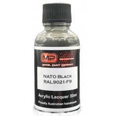 Acrylic Lacquer Paint - NATO Black RAL9021-F9 (30ml)