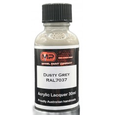 Acrylic Lacquer Paint - Dusty Grey RAL7037 Flat (30ml)