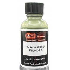 Acrylic Lacquer Paint - Foliage Green FS34092 Flat (30ml)