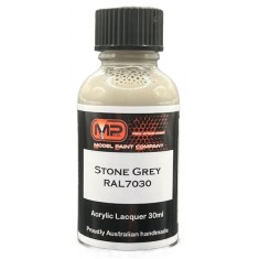 Acrylic Lacquer Paint - Stone Grey RAL7030 Flat (30ml)