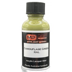 Acrylic Lacquer Paint - Camouflage Green RAL Flat (30ml)