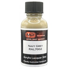 Acrylic Lacquer - Navy Grey RAL7002 Flat (30ml)