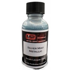 Acrylic Lacquer - Silver Mint Metallic (30ml)
