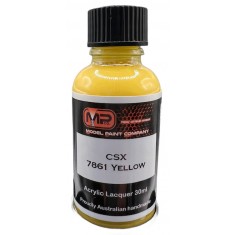 Acrylic Lacquer - CSX Rail - 7861 Yellow (30ml)