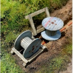TT Scale 1/120 Wooden Cable Reels