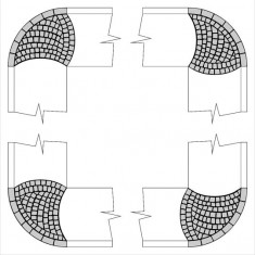 N Pavement - Fan Pattern (Setts)