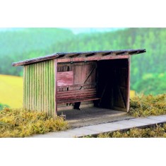 TT Scale Wooden Passenger Shelter