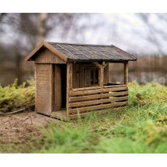 TT Scale Wooden Garden House (laser-cut)