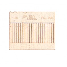 1/32, 1/35 Wooden Fence Type - 9 (laser cut, 2 sheets)