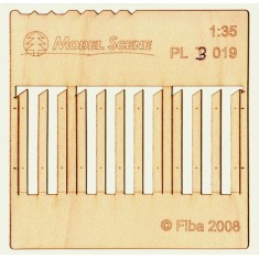 1/32, 1/35 Wooden Fence Type - 19 (laser cut, 2 sheets)