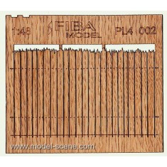 1/48 Rough Cut Cedar Privacy Fence I (2 sheets)