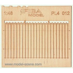 1/48 Decorative European Wooden Fence (2 sheets)