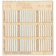 1/72 Picket Fence - Medium Plank (2 sheets)