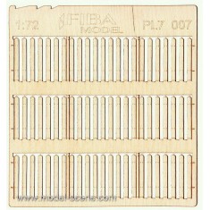 1/72 Stockade Fence Boards - Standard Size (2 sheets)