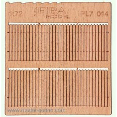 1/72 Stockade (Tall) Fence (2 sheets)
