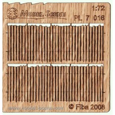 1/72 Wooden Fence Irregular Cut I (2 sheets)