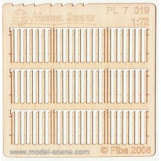 1/72 Stockade Fence Boards - Wider Size (2 sheets)