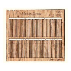 HO Scale 1/87 Rough Cut Cedar Privacy Fence I Type 2