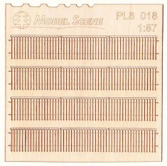 HO Scale 1/87 Stockade Privacy Fence Type 18