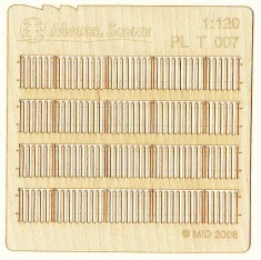 1/120 Stockade Fence Boards - Standard Size Type 7