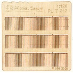 1/120 Decorative European Wooden Fence Type 12