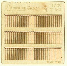 1/120 Decorative European Wooden Fence Type 13