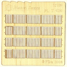 1/120 Stockade Fence Boards - Standard Size Type 20