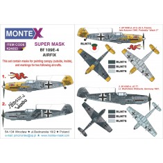 1/24 Messerschmitt Bf 109E-4 Paint Mask for Airfix kit