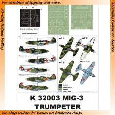 1/32 MiG-3 Paint Mask Vol.1 for Trumpeter (Canopy Masks + Insignia Masks)