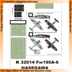 1/32 Fw-190 A-6 Paint Mask for Hasegawa (Canopy Masks + Insignia Masks)