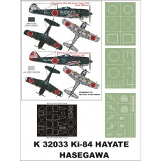 1/32 Nakajima Ki-84 Hayate Paint Mask Vol.1 for Hasegawa (Canopy Masks + Insignia Masks)