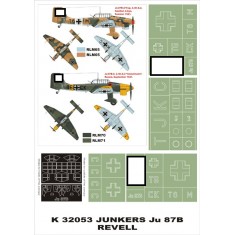 1/32 Ju-87B Paint Mask for Revell (Canopy Masks + Insignia Masks)