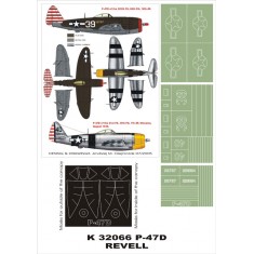 1/32 P-47D Paint Mask Vol.2 for Revell (Canopy Masks + Insignia Masks)
