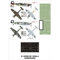 1/32 Messerschmitt Bf 109K-4 Paint Mask Vol.1 for Hasegawa (Canopy Masks + Insignia Masks)