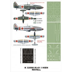 1/32 Ki-61-I Hien Paint Mask Vol.1 for Revell (Canopy Masks + Insignia Masks)