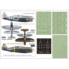 1/32 P-47D Razorback Paint Mask Vol.5 for Trumpeter (Canopy Masks + Insignia Masks)